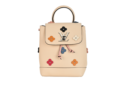 Mini Lockme Backpack, &pound;1,100, Handbags, Cream, Leather, Front view